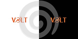 Unique and modern volt logo design