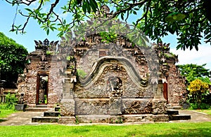 Unique and old rice goddess Beji temple at Sangsit village in Buleleng regency of Bali indonesia