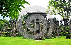 Unique and old rice goddess Beji temple at Sangsit village in Buleleng regency of Bali indonesia