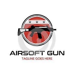 Unique and original airsoft gun logo template