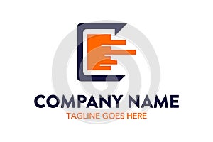 Unique and original computer and networking logo template
