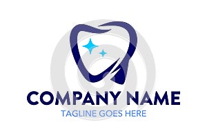 Unique and original dental logo template