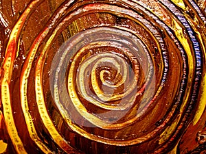 Unique Painted Spiral Patterns