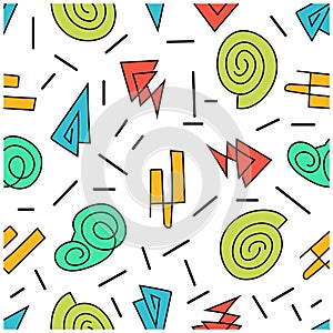 Unique pattern art design vector image