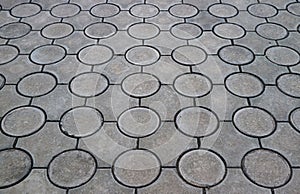 Unique Pattern of a Concrete Pavement for Background