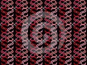 Unique pattern isolated for black background photo