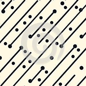 A unique pattern of stylized parallel dotted lines and dots on a creamy background, offering a modern and sophisticated