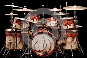 unique percussion instruments within custom drum set