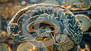 A unique perspective of the human brain reveals the intricate layers that contribute to our thoughts emotions and
