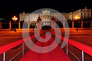Unique and rare midnight composition of royal palace of Madrid