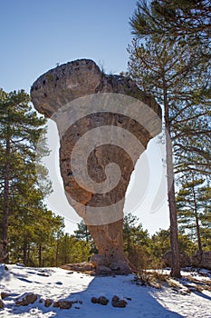 Natural rock tower at Ciudad Encantada photo