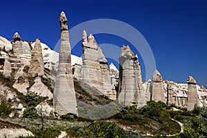 Unique rock formations, Kapadokia and Turkey