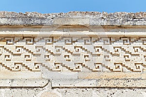 The unique ruins of Mitla, in Oaxaca, Mexico, was a Zapotec and Mixtec city known for its beautiful carved patterns