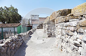 The unique ruins of Mitla, in Oaxaca, Mexico, was a Zapotec and Mixtec city known for its beautiful carved patterns photo