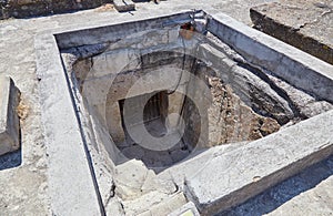 The unique ruins of Mitla, in Oaxaca, Mexico, was a Zapotec and Mixtec city known for its beautiful carved patterns photo