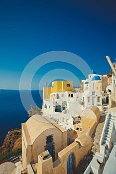 Unique Santorini architecture. Greece