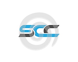 Unique SCC Letter Initial Logo Design