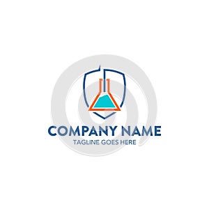 Unique science logo template. vector. editable