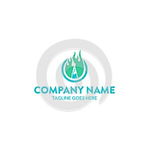 Unique science logo template. vector. editable