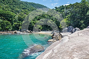 Unique secret beach at Ilha Grande tropical Island. Riod do Jane photo