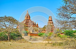 Sein Nyet Ama Temple and Sein Nyet Nyima Pagoda, Bagan, Myanmar