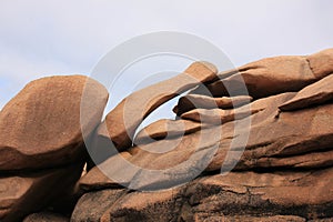 Unique shaped granite formations in Granit Rose