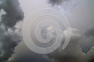 Unique skyscape with clouds photo