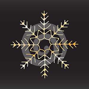 unique snowflake christmas vector design for brochure banner card sticker