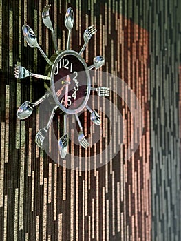 Unique Spoon And Fork Wall Clock
