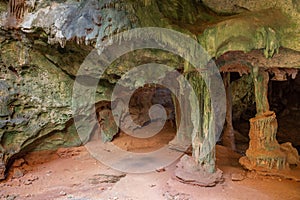 Unique stalactite cave