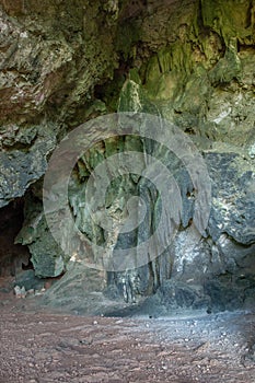 Unique stalactite cave cuba