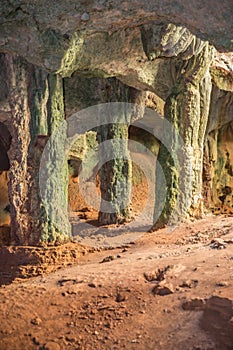 Unique stalactite cave cuba