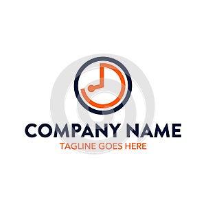 Unique technology logo template. vector. editable