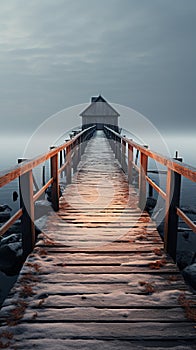 Unique textures revealed in minimalist exploration of weather beaten drawbridges photo