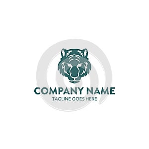 Unique tiger logo template. vector. editable