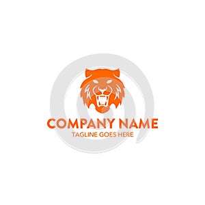 Unique tiger logo template. vector. editable