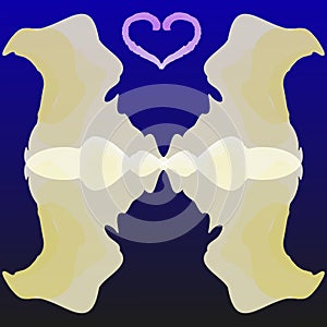 Unique vector abstract illustration