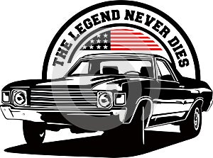 Americano clásico a músculo carros designación de la organización o institución vado Americano bandera 