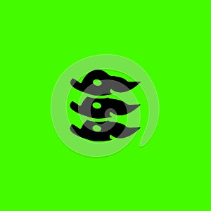 Unique vector logo template