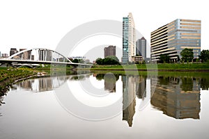 Unique view of a part of the Columbus Ohio Skyline