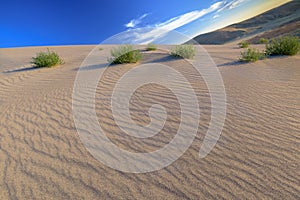 Unique view of sand dunes in Idaho