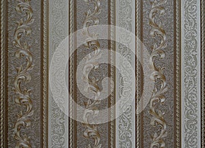 Unique Wallpaper background retro textured vertical stripes and twirls