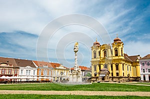 Unirii Square in Timisoara, Romania photo