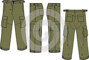 Unisex Bottom Wear Cargo Pant Trouser