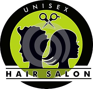 Unisex Hair Salon Logo