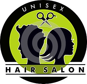 Unisex Hair Salon Logo photo