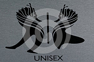 Unisex toilet sign photo