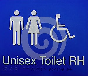 Unisex Toilet Signage