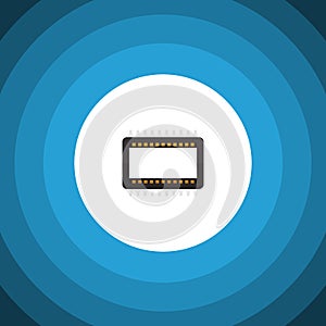 Unit Flat Icon. Mainframe Vector Element Can Be Used For Mainframe, Processor, Unit Design Concept.