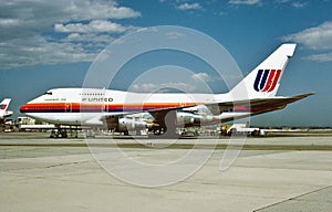 .United Airlines Boeing B-747SP N147UA CN 21548 LN 351 .